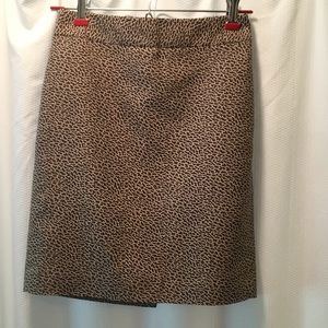 Loft Animal Print Pencil Skirt